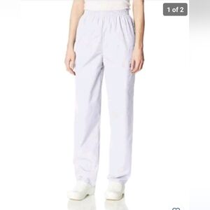 5/$25 Buttersoft White Stretch Waist Cargo Scrub Workwear Pants 46 x 27